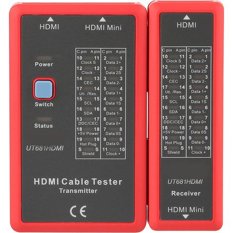 UT681HDMI HDmi MINIHDMI Data Cable Tester 20LED Status Indictor