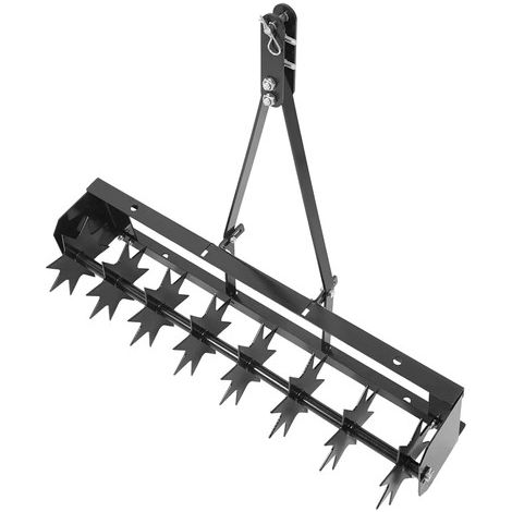 32" Spike Lawn Aerator Tow Behind Rolling Tractor Soil Penetrator Mower Hitch UK