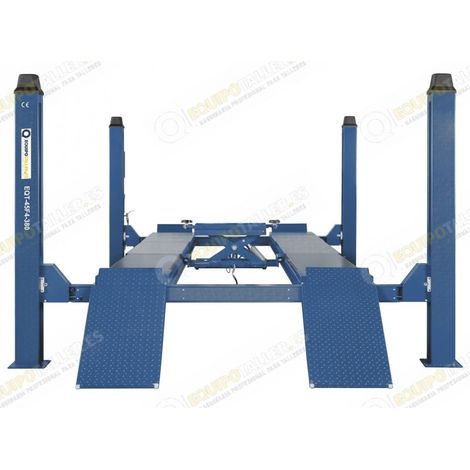 EQT – Pont élévateur électro-hydraulique 4 colonnes – Charge max 2T – Hauteur levée 1,8m – Plateforme antidrapante – Système de sécurité anti-explosion (1/4)