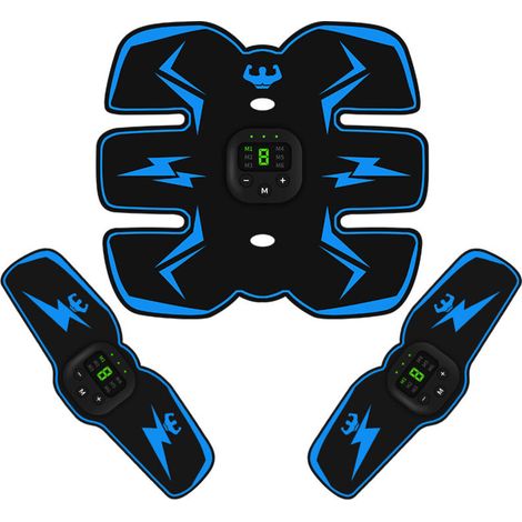 EMS muscle stimulator for the stomach, arms and abs (blue) - AquaForge (1/2)