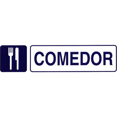 Rotulo Adhesivo 250x63 mm. Comedor