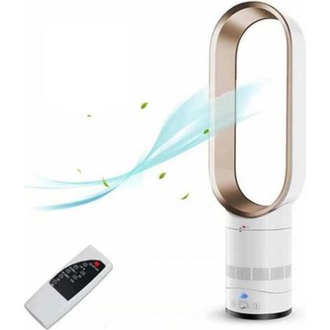 Ventilateur colonne sans pales 16 pouces – Silencieux avec 3 vitesses – Télécommande jusqu'à 6m – Design sécurisé pour enfants (1/5)
