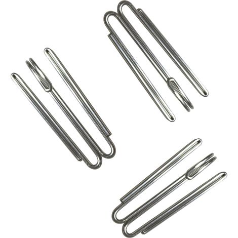 Lot de 60 Crochets de Rideaux en métal Robustes antirouille – Crochets à Volants pour Plis et Pinces, Crochets de Rideaux Robustes pour fenêtres et Portes, Maison et hôtel (1/5)