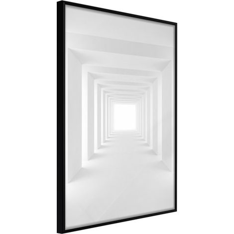 Affiche Murale Encadrée "Towards the Light" 30 x 42 cm Noir