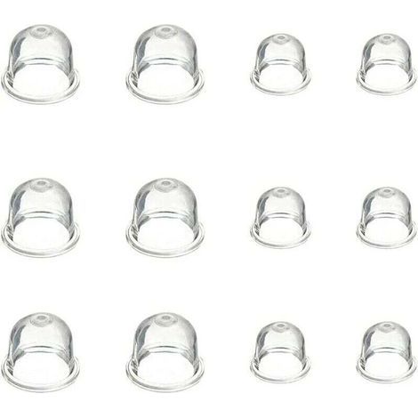 12 Stück Vergaser-Ansaugbirne, 19 mm und 22 mm, Ansaugbirne, Vergaserzubehör für Freischneider, Kettensäge, Gebläse, Rasenmäher