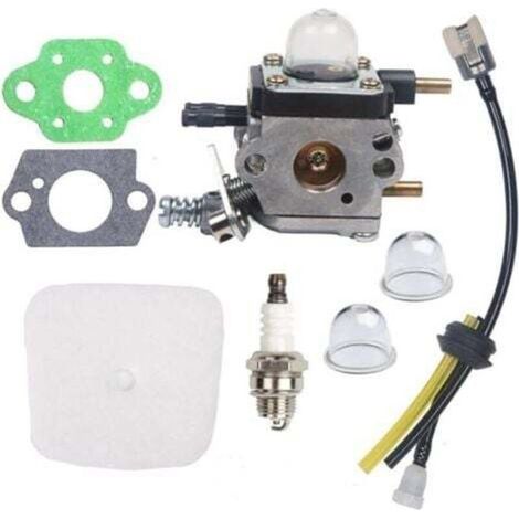 Kit Carburateur C1U-K54A avec filtre à air et bougie d'allumage - Pour motoculteur/cultivateur 2 cycles Mantis 7222 7222E 7222M 7225 7230 7234 7240 7920 7924 (1/4)