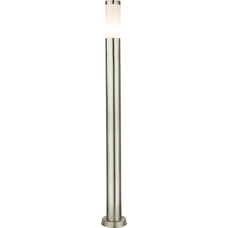 Wegeleuchte BOSTON aus Edelstahl in Silber, Höhe 110cm (1/5)