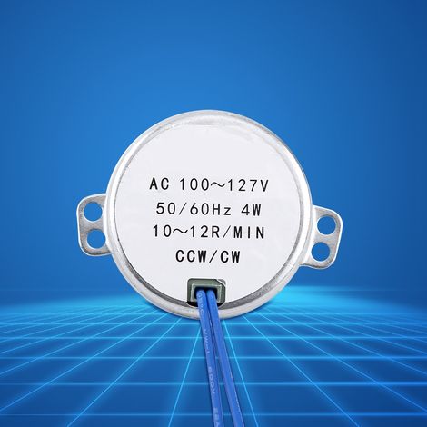 1 moteur synchrone 100-127 V CA 4 W 50/60 Hz à engrenages CCW/CW (1/5)