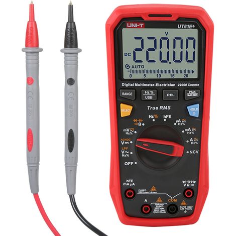 UT61E+ Digitalmultimeter, automatische Bereichswahl, hohe Präzision, professionelles Multifunktions-NCV-Testgerät, Datenübertragung