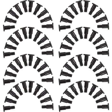 100 Pièces Vis Anti-vibration Noir en Fer de 3,45mm pour Disque Dur Mécanique, Fixation et Absorption des Chocs pour Boîtier de Bureau Sécurisé (1/5)