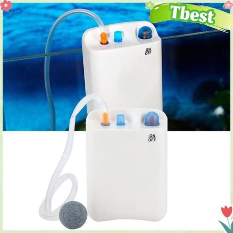 Tbest pompe à air pour aquarium Pompe à Air Portable pour Aquarium, Pompe à Oxygène Ultra Silencieuse animalerie amenagement (1/5)