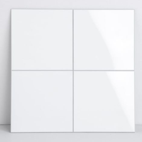 Lot De 5 Feuilles De Carreaux Muraux À Décoller Et À Coller Épais Pour Cuisine, Motif Carré Avec Aspect Marbre, 22,9 X 22,9 cm, Blanc À Coller Sur Les Carreaux Pour Cuisine (1/5)
