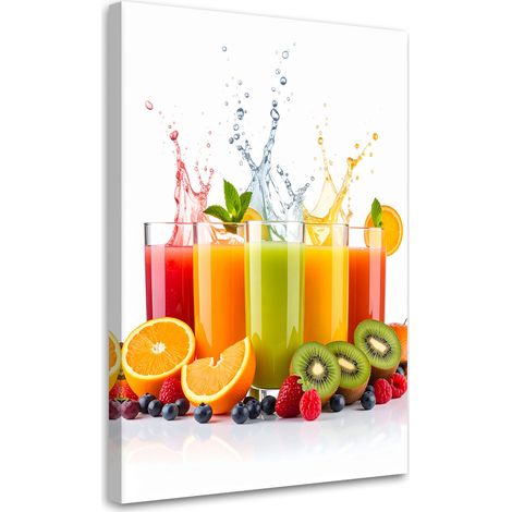 Wandbild Bunte Fruchtsäfte 40x60 cm (1/5)