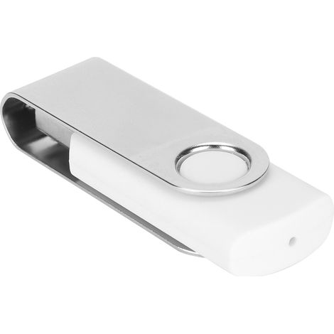 Clé USB Blanche Rotative 8 Go, Mémoire Flash pour Ordinateur et Tablette (1/5)