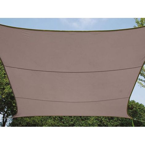 Sonnensegel Quadratisch Braun 5x5m - Sonnenschutz für Terrasse & Balkon (1/5)