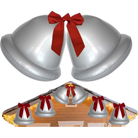 Boule de Noël Gonflable Décor Festif Saisonnier des Fêtes  Boule décorative gonflable en PVC de Noël pour extérieur et intérieur pour intérieur, extérieur, jardin, patio, -cour, (1/5)