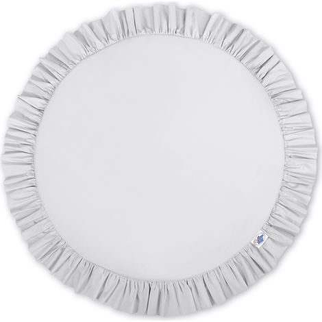 Krabbeldecke mit Rüschen - grau (1/5)