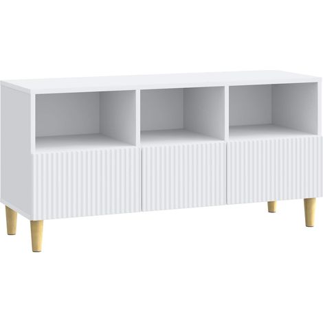 TV-Schränk mit Schubladen Weiß 102 x 34,5 x 50 cm Holzwerkstoff vidaXL
