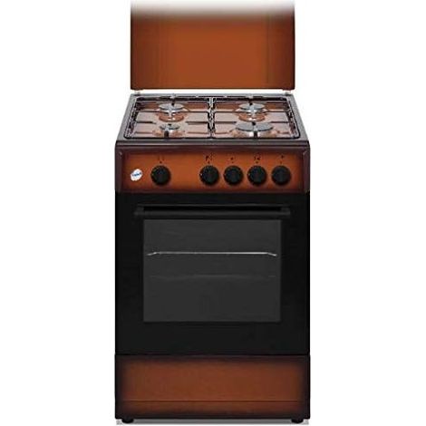 Ducati SD554BG Cucina A Gas Libera Installazione 4 Fuochi Con Forno A Gas 49 Litri 50x50 Cm Marrone
