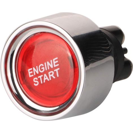 12V-24V/50A Druckstart-Zündschalter (Farbe zufällig), SPST Universal-Motorstartschalter, 3-polig