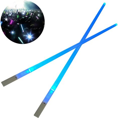 2 Baguettes LED, ABS épais, forme sabre laser, sans BPA, pour concert et repas (1/5)