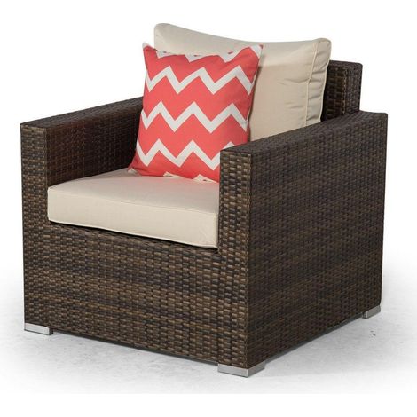 Giardino Sydney Rattan Armchair - Brown (1/5)
