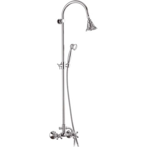 Rubinetto doccia con colonna saliscendi, doccetta e soffione - serie liberty (1/3)