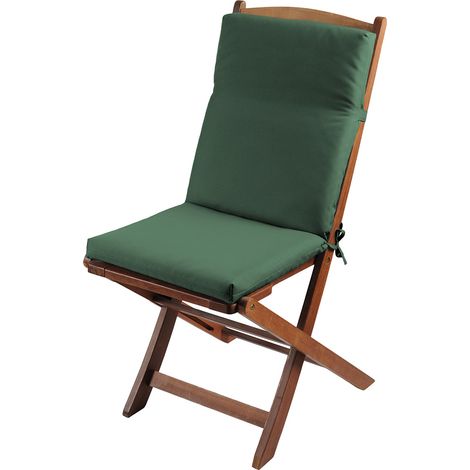 Cojín para sillón de tela Hawai para exteriores verde 40x90cm - Tela