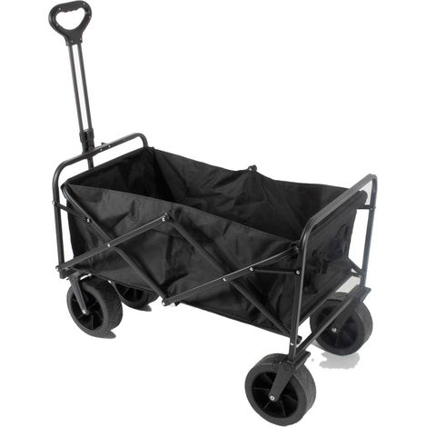 Chariot de Transport pliable 402 Litres Chariot de Jardin avec Poignée Charge 50Kg Tissu OXFORD (1/5)