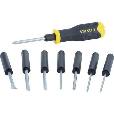 STANLEY KIT 8 GIRAVITI MULTILAMA 0-62-511 con Punteruolo e Levachiodi (1/2)