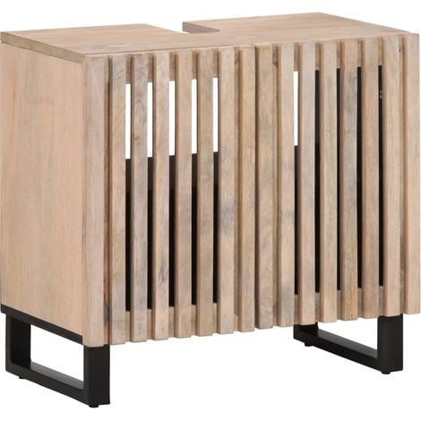 Waschbeckenunterschrank 62x34x58 cm Massivholz Mango