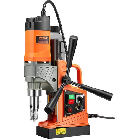 Perceuse magnétique 1450 W avec diamètre de perçage de 40,6 mm et 1277 kg de force, idéale pour le métal et le bricolage. (1/5)