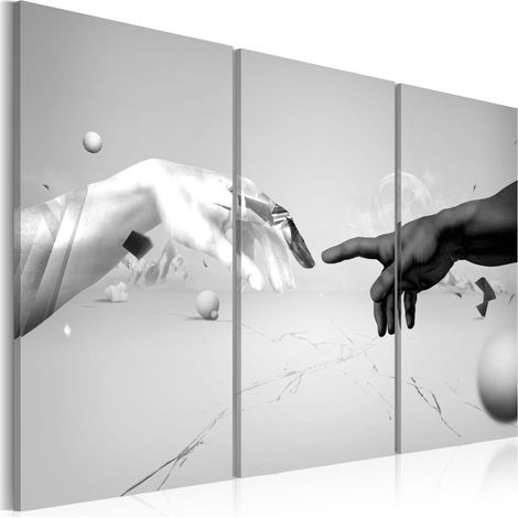 Quadro - Tocco in bianco e nero - 90x60 (1/4)