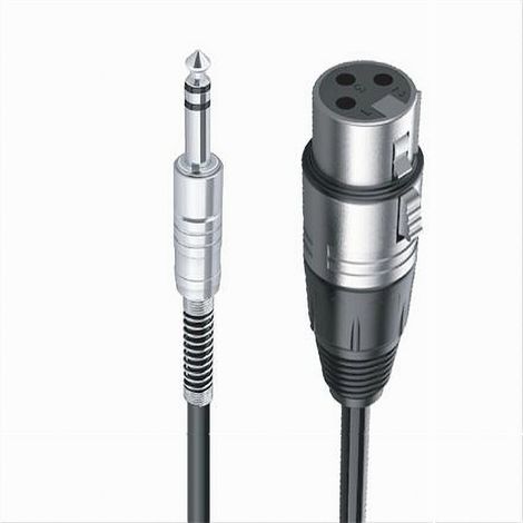 MaxTech - Cavo Da Jack 6.5mm A Xlr Femmina Audio Prolunga Per Microfono Da 3 Metri Jxlr-06 - (1/2)