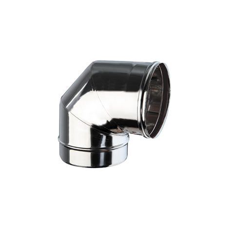 Coude 90é é simple paroi en acier inoxydable  120 mm