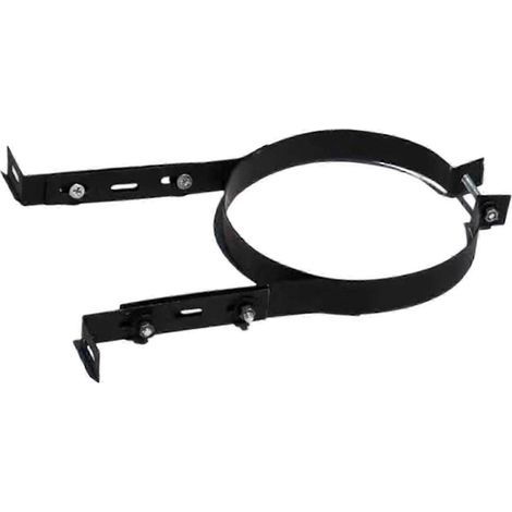 Support de conduit de cheminée, collier de serrage réglable, accessoire résistant à la chaleur, facile à installer (150 mm) (1/5)