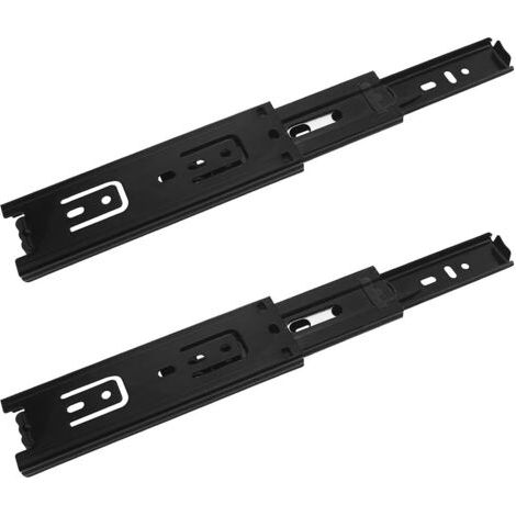 2 Pcs Coulisse Tiroir, 150mm Glissières pour Tiroirs, 3Plis Glissière Téléscopique, Glissières de Tiroir à Extension Complète, Montage Latéral, Capacité de Charge Robuste de 45 KG (1/5)