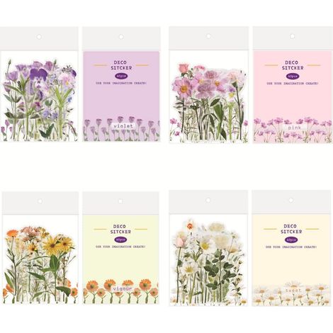 160 Pièces Autocollant Scrapbooking Fleurs, Vintages Autocollant Fleurs, Autocollants de Plantes, 80 Fleurs Différentes, Imperméable, pour Scrapbooking, Ordinateurs Portables, Valises, Calendrier (1/5)