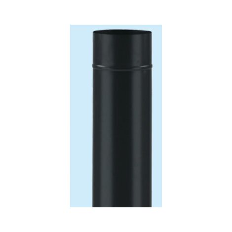 TUBO ALA SMALTATO NERO OPACO Ø12XCM100 (1/4)