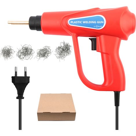 Agrafeuse à chaud 70W, kit de réparation de pare-chocs de voiture pour machine à souder en plastique, 4 types d'agrafes pour coin plat/extérieur/coin intérieur/vague, réparation de soudure, réparation (1/5)