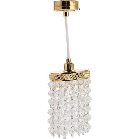 Plafonnier Miniature : Mini Suspension pour Maison de poupée avec lumières LED perlées – Mobilier de Simulation pour Petite Maison, décoration de Chambre d'enfant (1/5)