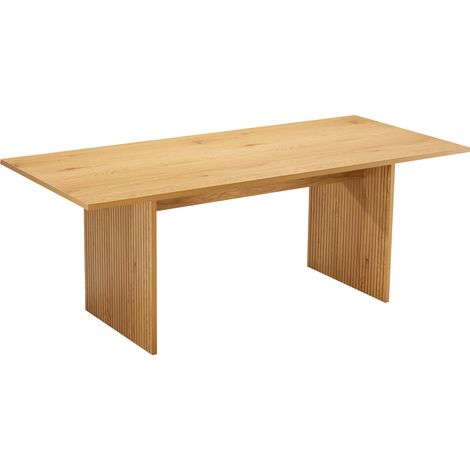 Mesa de comedor de madera estilo escandinavo 180x90cm ALMA (1/5)