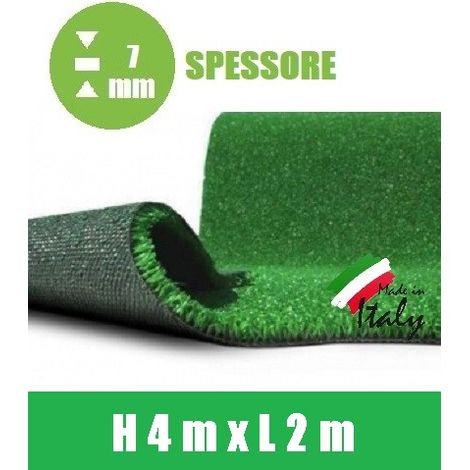 Prato Sintetico h 4,00 X 2 mt -Spessore:7 mm