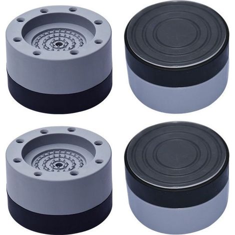 4 Pièces Anti Vibration Machine a Laver, Patin anti Vibration Lave Linge pour la Réduction du Bruit, Tapis Anti Vibration Machine a Laver pour Empêcher le Mouvement, Pied Machine a Laver (3.5CM) (1/5)