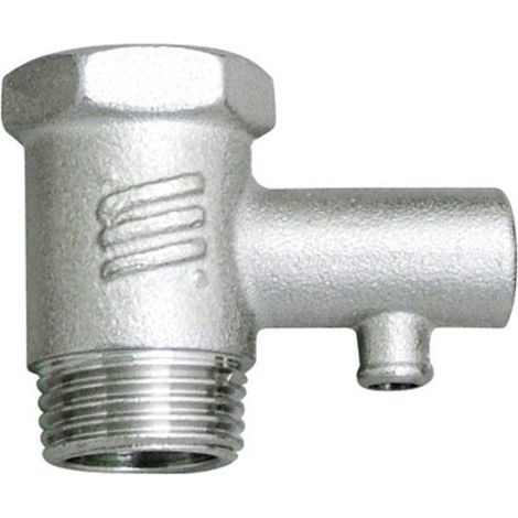 VÁLVULA DE SEGURIDAD PARA CALENTADOR DE AGUA 1/2" M.H.