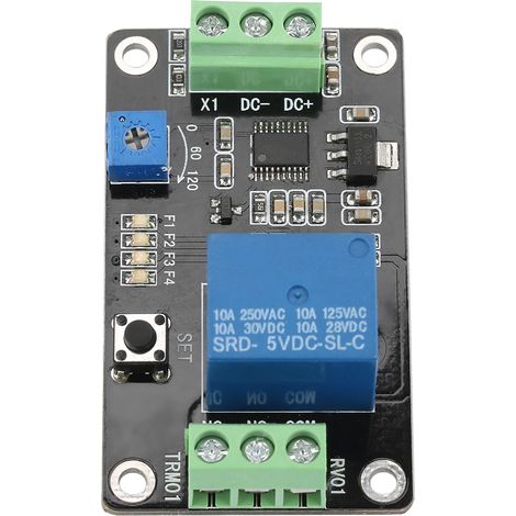 Verzögerungsrelais mit Selbstverriegelung, Ein-/Ausschaltverzögerung, Super 555 Timer, 5 V DC (1/5)