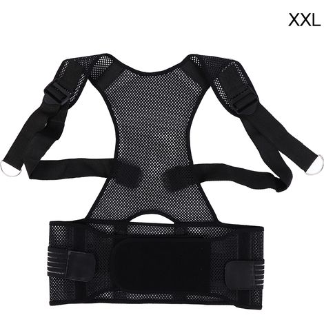 Correcteur de Posture Respirant en Maille Fine pour Dos, Épaules et Taille - Soutien Lombaire et Clavicule, Idéal pour Été - Taille 2XL (1/5)