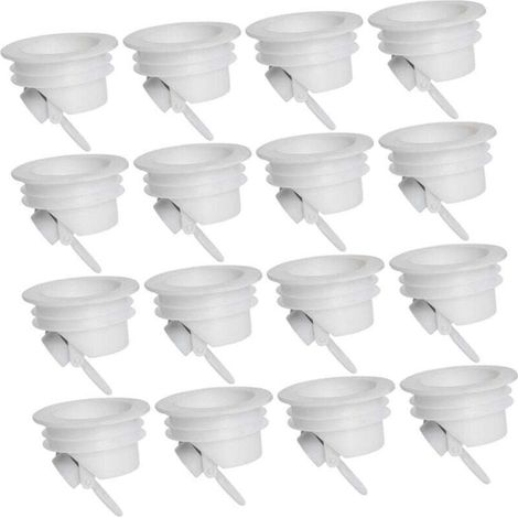 Lot de 15 clapets anti-retour désodorisants pour drain de sol, adaptés aux égouts, aux tuyaux de filtre anti-colmatage, aux couvercles de sol, aux bouchons en PP, aux tuyaux de vidange de baignoire-Cr