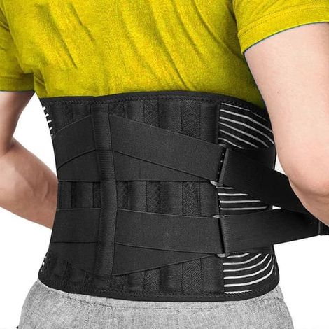 Ceinture lombaire ajustable et respirante pour hernie discale, soutien et soulagement de la douleur (1/5)
