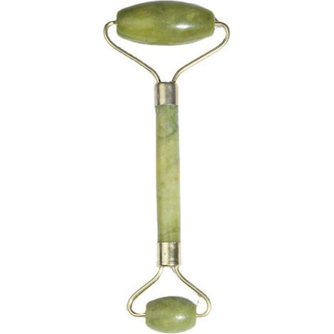 La solution de soin ultime pour les soins anti-âge et anti-rides Le rouleau de jade naturel est également idéal comme masseur pour le cou et les yeux gonflés (vert)